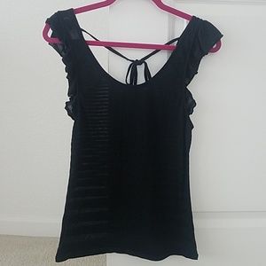 Lux flutter sleeve top